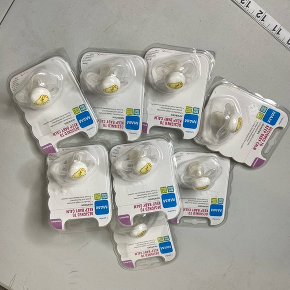 Newborn Pacifier Lot Single MAM Silicone Nipple BPA Free Ortho Nipple Easy Hold - Picture 6 of 6